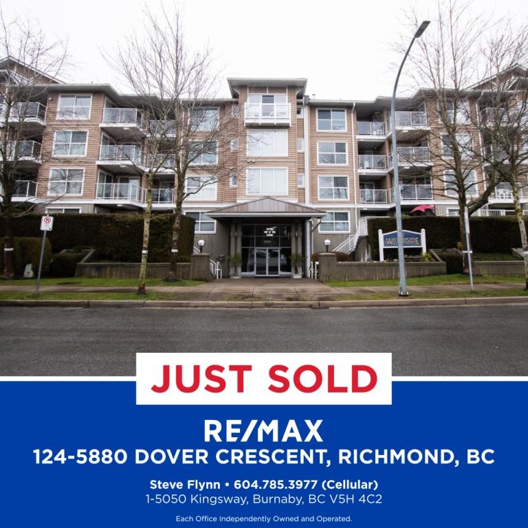 JUST SOLD: 124- 5880 Dover Crescent, Richmond